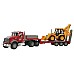 Bruder Brother Mack Granite Truck With Low-loader And Jcb 4cx Backhoe Loader (02813)