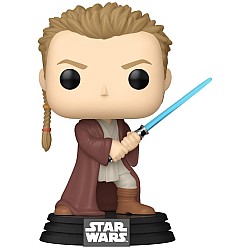 Pop Star Wars Ep1 The Phantom Menace Anniversary Obi Wan Kenobi Young 699 Bobble Head 9cm