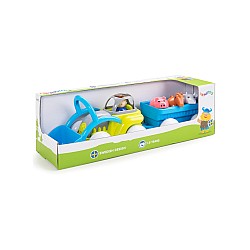 Viking Toys Tractor W/trailer, Man & 3 Animals (130038)