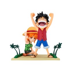 Banpresto Wcf Log Stories One Piece Luffy Nami 7cm (89111)