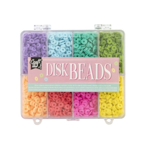 Craft Id Disc Beads 6 Mm 8 Colours (cr1401/ge)