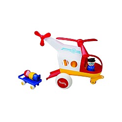 Viking Toys Jumbo Ambulance Helicopter W/2 Pers (130010)
