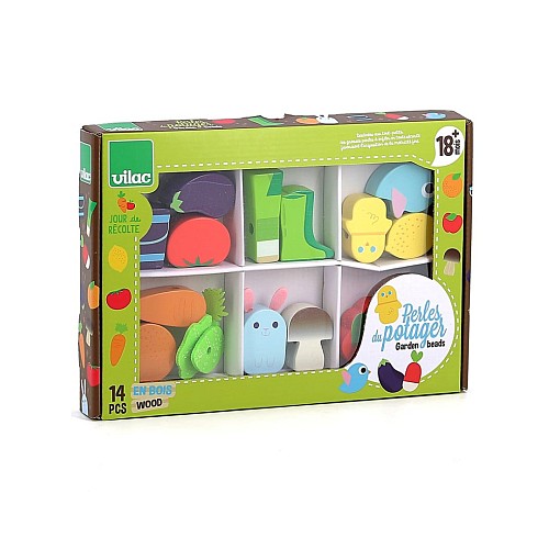 Vilac Large Beads Set Vegetable Garden (1517s)