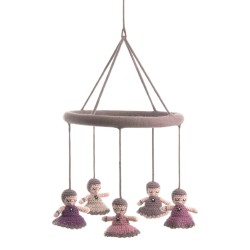 Smallstuff Mobile Crochet Babushka Old Rose