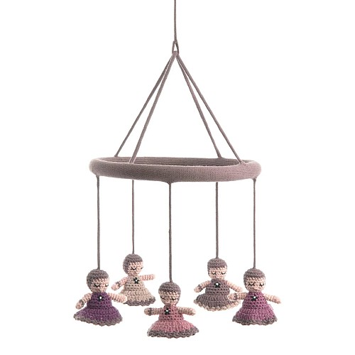 Smallstuff Mobile Crochet Babushka Old Rose