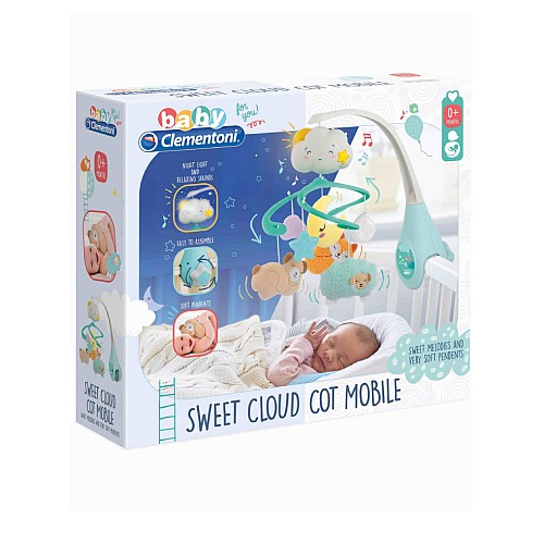As Baby Clementoni Sweet Cloud Cot Mobile (1000-17279)