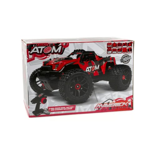 Maverick Rc Atom At1 1/18 4wd Electric Truck Red