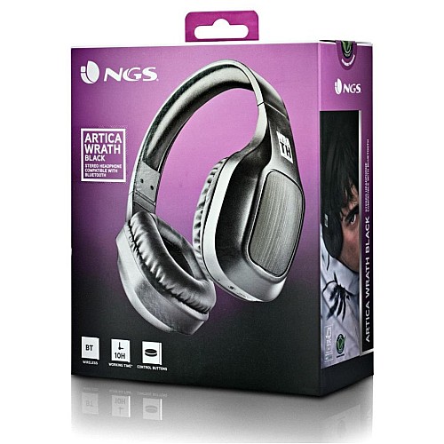 Ngs Headphones Bluetooth +mic Artica Wrath Black