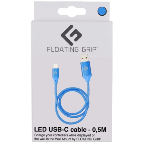 Floating Grip 0,5m Led Usb-c Cable (blue)