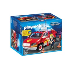 Playmobil Fire Chief's Car With Lights And Sound (71375)