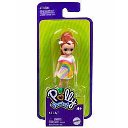 Polly Pocket Impulse Doll Lila In Rainbow Dress (hdw47)