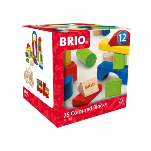 Brio Coloured Blocks 25 Pieces (30114)
