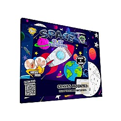 Splat Planet Clay Painting On Canvas 30x40cm Space (777685)
