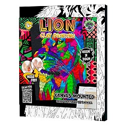 Splat Planet Clay Painting On Canvas 30x40cm Lion (777684)