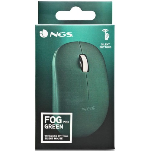 Ngs Mouse Wireless Fog Pro 1000dpi Green