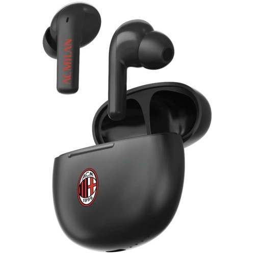 Techmade Earbuds Doppio Micofficial Ac Milan