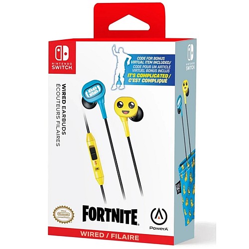 Powera Wired Earbuds Peely Fortnite