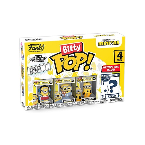 Bitty Pop 4 Pack Minions Roller Skating Stuart