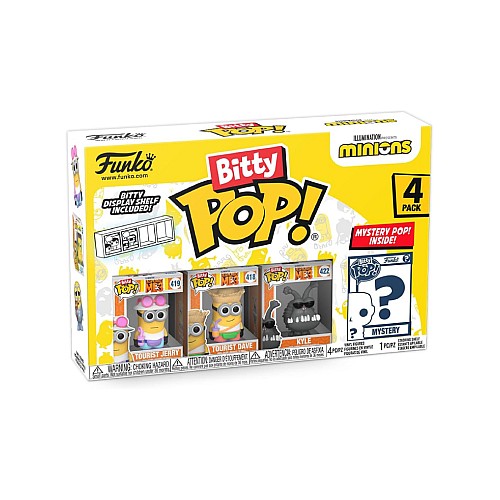 Bitty Pop 4 Pack Minions Tourist Jerry