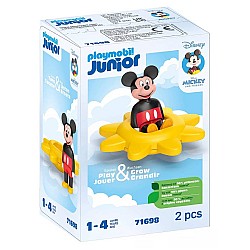 Playmobil Junior & Disney Mickey Mouse's Spinning Sun With Rattle Feature (71698)