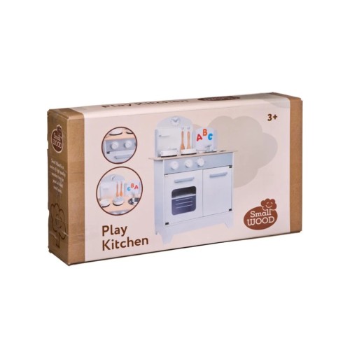 Small Wood Play Kitchen Grey (l40193)