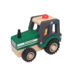 Magni Wooden Tractor With Rubber Wheels (3895)