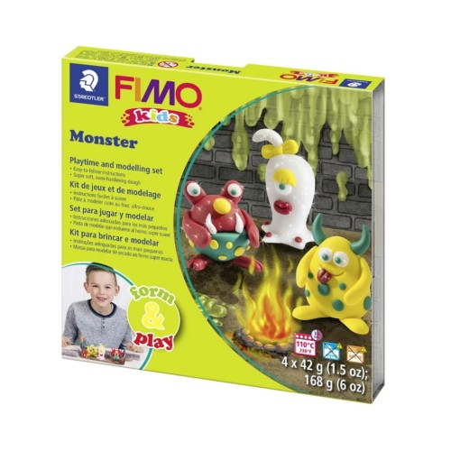 Fimo Kids Form & Play Set Monsters (8034 11 Lz)