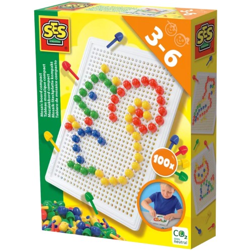 Ses Creative Mosaic Peg Board 100 Pcs (s14046)