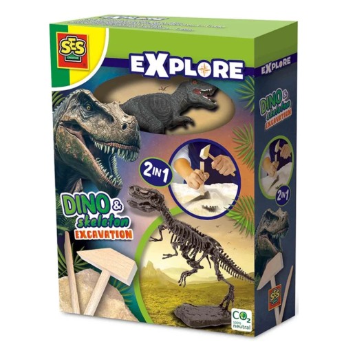 Ses Creative Excavation Dino And Skeleton 3 Assorted (s25090)