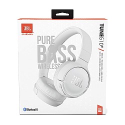 Jbl Headphones Bluetooth Tune 510bt T510bt + Mic White