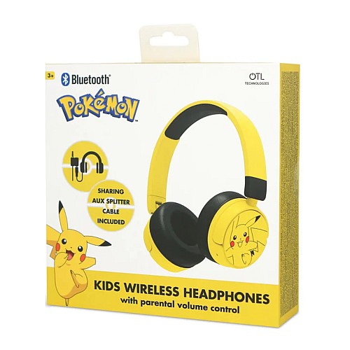 Otl Bluetooth Headset W/perental Control Pokemon Pikachu Yellow