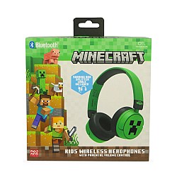 Otl Bluetooth Headset W/perental Control Minecraft Green