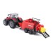Burago Massey Ferguson 8740s 10 Cm With Baler Lifter (143027)