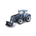 Burago Tractor W/front Loader N.h. T7.615 10cm Blue (141504) Burago Tractor W/front Loader N.h. T7.615 10cm Blue (141504)