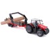 Burago Massey Ferguson 8740s 10cm With Tree Forwarder (143025) Burago Massey Ferguson 8740s 10cm With Tree Forwarder (143025)