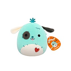 Squishmallows 19 Cm Halloween Plush Dookdook Patchwork Dog