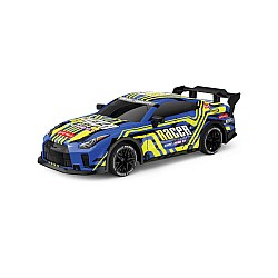 Tec-toy Racer R/c 1:18 2,4ghz W/light & Try Me Blue/yellow (471267)