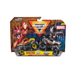 Monster Jam 1:64 Marvel 2 Pack - Iron Man Vs War Machine