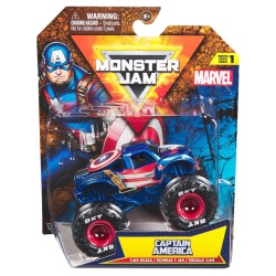 Monster Jam 1:64 Marvel Single-captain America (6071333)