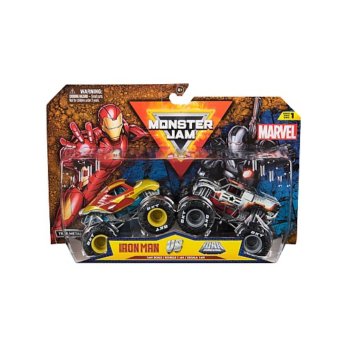 Monster Jam 1:64 Marvel 2 Pack Iron War Machine (6071941)