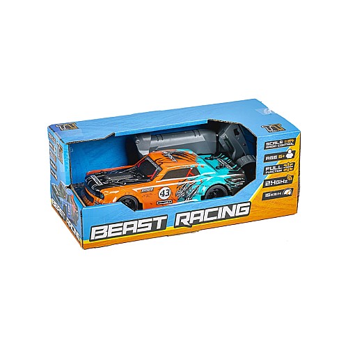 Tec-toy Beast Racing R/c 1:24 2,4ghz, Orange