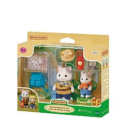 Sylvanian Families Exciting Discovery Set Latte Cat Brother & Baby 5763