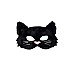Den Goda Fen Fluffy Black Cat Mask (f85012) Den Goda Fen Fluffy Black Cat Mask (f85012)
