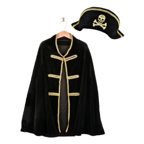 Den Goda Fen Pirate Cape & Hat 98-128 Cm (f7585)