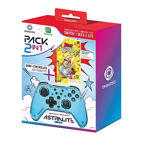Oniverse Astralite Controller + Asterix Et Obelix Slap Them All! (code In Box)
