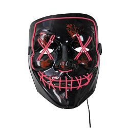 Joker Halloween Led Mask Horror Red (96490)