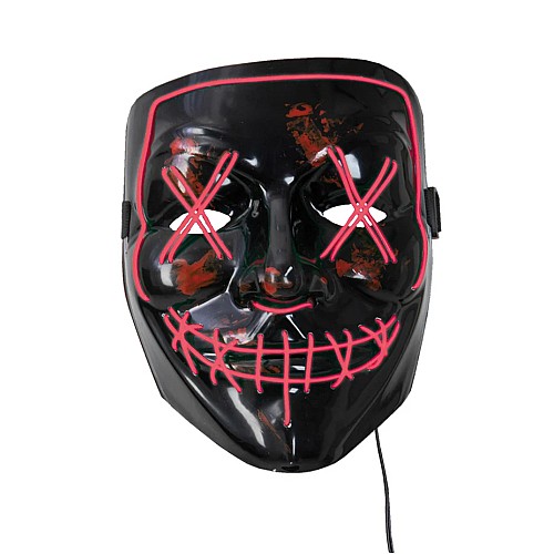 Joker Halloween Led Mask Horror Red (96490)