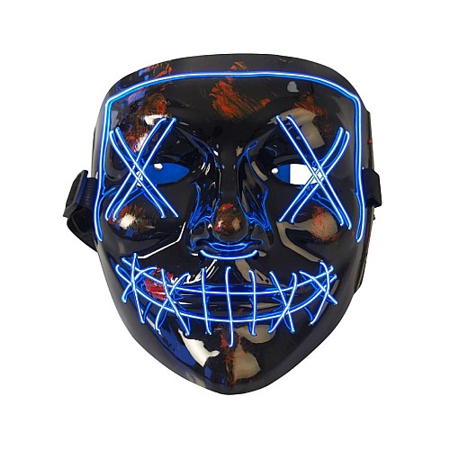 Joker Halloween Led Mask Horror Blue (96739)