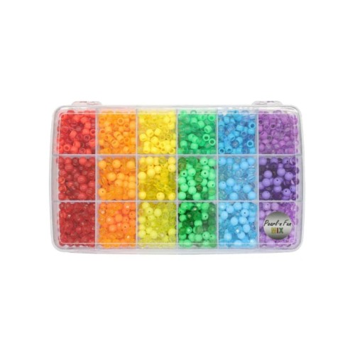 Pearl 'n Fun Rainbow Colored Pearl Mix (714203)