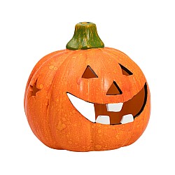Joker Halloween Pumpkin Candle Holder (14cm) (96061)